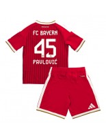 Bayern Munich Aleksandar Pavlovic #45 Hjemmedraktsett Barn 2026-27 Korte ermer (+ bukser)